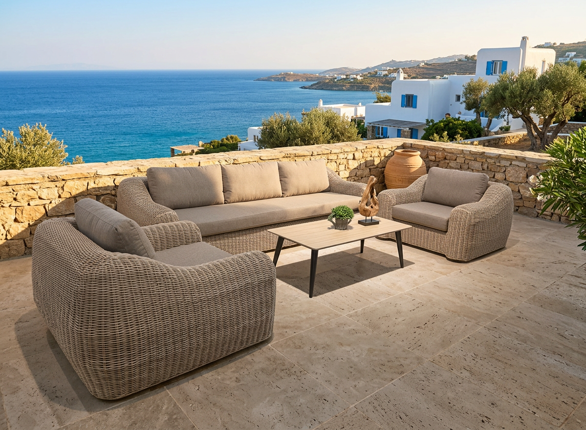 KOBO RATTAN SOFA SET – 5 PERSON SETUP
